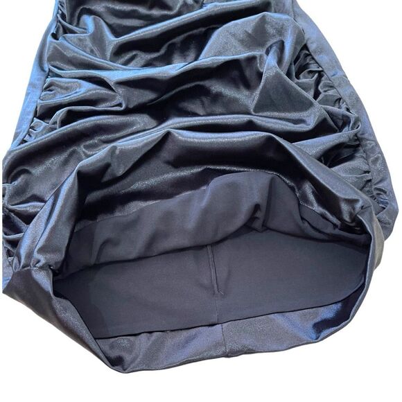 New! Nookie Women's Strapless Ruched Bodycon Cupid Mini Dress Black Small NWT - Picture 10 of 15